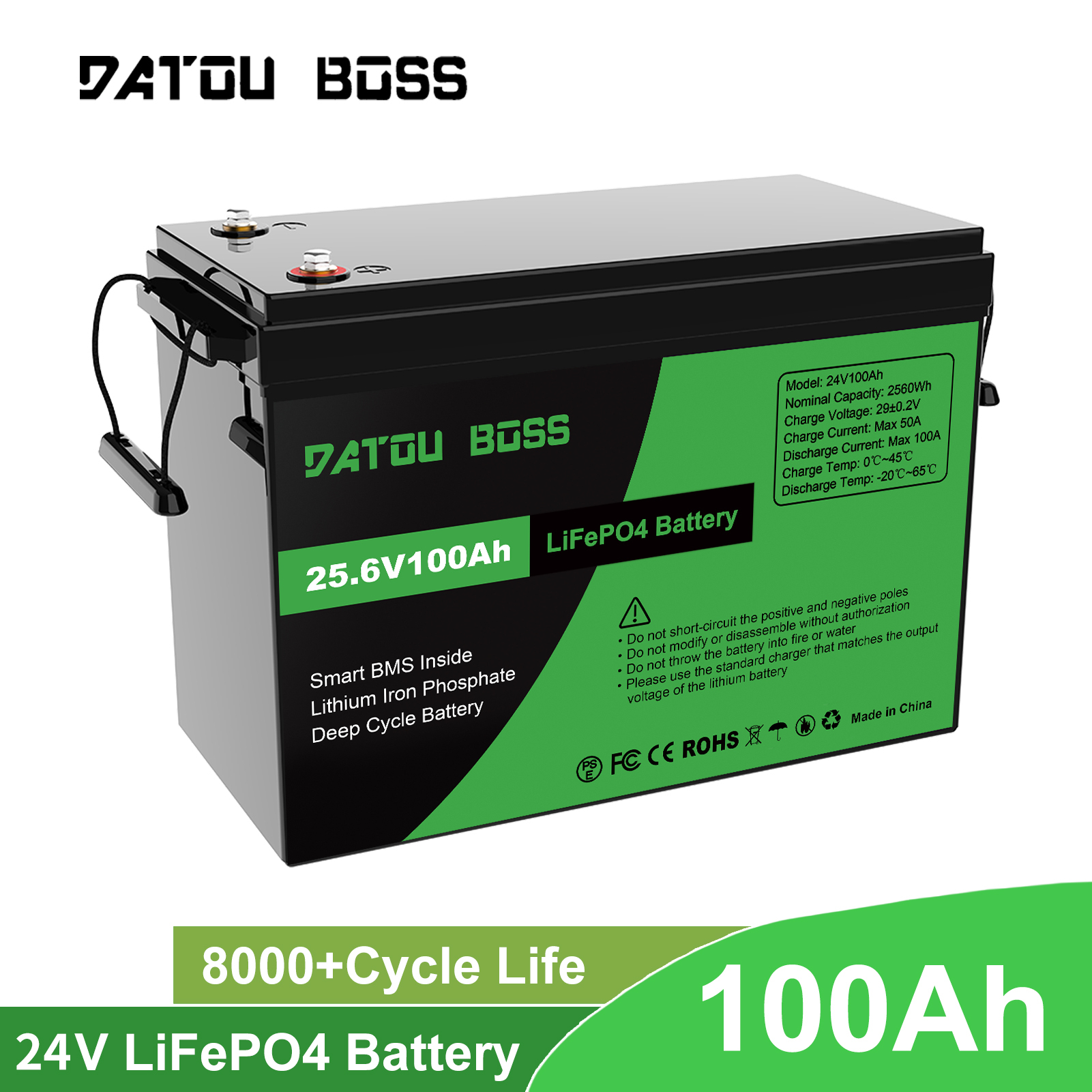 EU USA Stock 24V <strong>100AH</strong> Lifepo4 <strong>Battery</strong> with BMS Perfectly for RV, Trolling Motor, Solar System <strong>Lithium</strong> Ion <strong>Batteries</strong> Pack