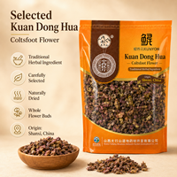 Bunga Coltsfoot Kering KUNYON Kuan Dong Hua, Bahan Herbal, Bahan Baku Botani untuk Minuman Teh