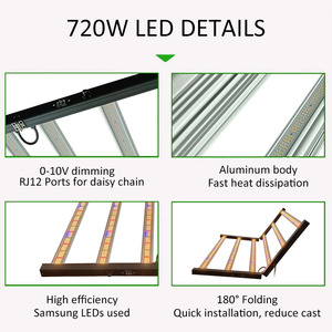HOT <strong>Led</strong> Grow <strong>Light</strong> 720W Samsung Lm281b Lm301H EVO Plant Growth Hydroponic Full Spectrum 720W <strong>Led</strong> Grow <strong>Light</strong> for Indoor Plants - Product Image 2