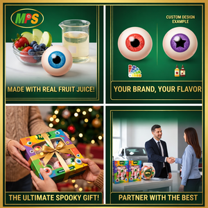 Bonbons en forme d'œil d'Halloween en gros, bonbons gélifiés en forme d'œil 3D |   Bonbons effrayants pour les distributeurs de fêtes, livraison rapide directe d'usine - Product Image 4