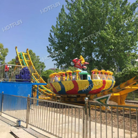 Grand équipement d'amusement extérieur, manège à disque tournant géant de 23 places pour parcs d'attractions