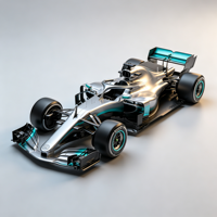 Sculpture de voiture de Formule 1 sur mesure, grand modèle grandeur nature en résine et fibre de verre pour collection et exposition des passionnés de voitures