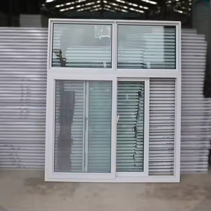 Bán nóng phong cách Châu Âu bền màu trắng kính đơn uPVC cửa sổ trượt - Product Image 6