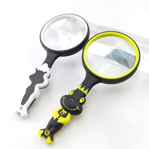YL Childrens Frog Magnifying Glass Plastic Handheld Reading Lens 85 100 Random Color - Product Image 3