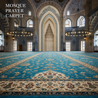 Tapis de prière turc ottoman en laine pour mosquée, personnalisé de 6 mm à 15 mm pour grande salle de prière
