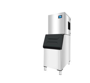 Machine à glaçons électrique commerciale extérieure en acier inoxydable, capacité 350 kg, système de refroidissement par air et eau, efficacité énergétique niveau 3 - Product Image 1