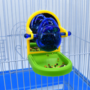 <strong>Funny</strong> Food Leaking Birds Feeder Dispenser <strong>Parrots</strong> <strong>Toys</strong> for Intelligence Training Bird Cage Accessories with Mirror - Product Image 5