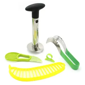 Set Van 5 Ananas Corer Avocado Cutter Watermeloen Bananensnijder Fruit Groenten Gereedschap Set