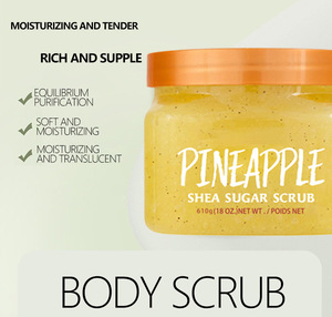 Gommage corporel au sucre exfoliant naturel, hydratant, au beurre de karité et aux fraises biologiques, blanchissant, marque privée, soins de la peau - Product Image 5