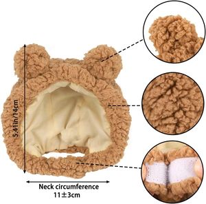 <span class=keywords><strong>Disfraz</strong></span> <span class=keywords><strong>de</strong></span> Invierno para Gatos, Gorro <span class=keywords><strong>de</strong></span> Oso Cálido y Ajustable, Gorro Suave para Mascotas Pequeñas, Gorro Cálido <span class=keywords><strong>de</strong></span> Invierno para Gatos, Cachorros y Gatitos - Product Image 5
