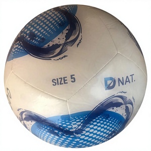 Balón de fútbol oficial tamaño 5, cosido a mano, de cuero PU, para partidos profesionales y entrenamiento, tacto suave, logotipo personalizado OEM, alta calidad - Product Image 1