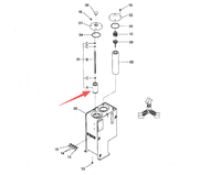 Filtre à huile hydraulique d'origine Hitachi pour excavatrice ZX30U-2 ZX35U-2 ZX20U-5A ZX35U-5A ZX35U-5B ZX50U-5B ZX55UR-5B ZX60C-6A
