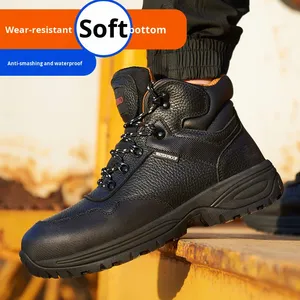 Wear-resisting <b>Men</b> <b>Work</b> Safety Boots Anti-smash Anti-puncture <b>Work</b> <b>Shoes</b> Waterproof Boots Indestructible Protective <b>Work</b> Boot - Product Image 3