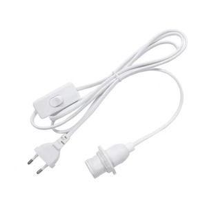 Đèn cơ sở chủ dây cáp điện 1.8m E27 EU treo mặt dây dẫn ánh sáng lịch thi đấu đèn bóng đèn ổ cắm dây adapter với chuyển đổi 220 - Product Image 2