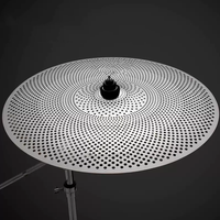 Indoor Practice Mute Cymbals Low Volume Cymbal Set 14 Hi-hat+16 Crash+18 Crash+20 Ride