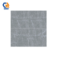 Carreaux d'intérieur en porcelaine pour villa - Surface brillante moderne, antibactérienne, antidérapante, imitation pierre 9 mm, résistants aux acides