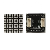 Modul tampilan matriks titik LED 8x8 MAX7219 Drive kontrol mikro pengontrol