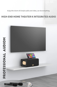 Sistema de Karaoke Todo en Uno, Reproductor Android para Fiestas en Casa, Pantalla Táctil de 10.1 Pulgadas, Altavoz, 2 Micrófonos Inalámbricos - Product Image 4