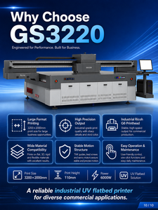 Impresora UV de rollo de 3.2m I3200 para pancartas, vinilos, lonas, publicidad exterior, máquina de impresión digital de gran formato - Product Image 3