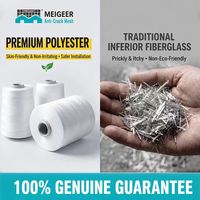 MEIGEER 50cm*20m Filet anti-fissures standard, toile de plâtre flexible en polyester pour plafond et mur en plâtre