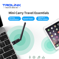 Adaptateur d'antenne WiFi USB externe TROLINK 2,4 GHz 150 Mbps, clé réseau sans fil pour ordinateur de bureau et ordinateur portable