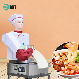 Hiệu quả cao <span class=keywords><strong>Robot</strong></span> mì Slicer Máy 0.3kw dual-broadsword thương mại Cutter 400 phần ăn/min cho nhà khách sạn không gỉ - Product Image 2