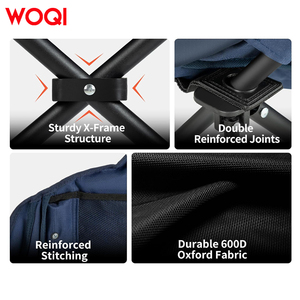 Woqi <span class=keywords><strong>เก้าอี้</strong></span>ตกปลากลางแจ้งพกพาสะดวก, <span class=keywords><strong>เก้าอี้</strong></span>พักผ่อนเบาะพับได้ตั้งแคมป์สวนชายหาดสไตล์โมเดิร์น - Product Image 5
