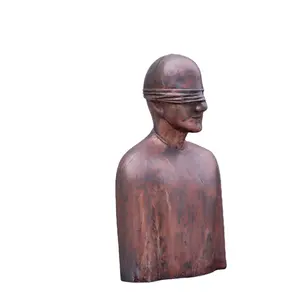 Figura astratta più venduta su se stessa scultura in bronzo