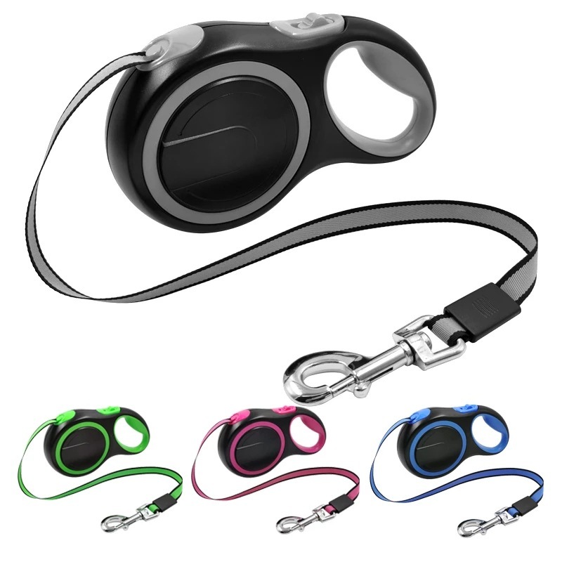 Retractable Eco-Friendly Dog Leash – Automatic Polyester Walking Lead for Teddy, Corgi & Golden Retriever Dogs