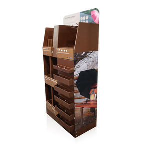 Exhibidor de Cartón Resistente para Paraguas con Almacenamiento para Supermercados y Tiendas Minoristas, Fabricación OEM y ODM - Product Image 5