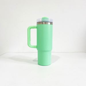 Custom LogoBlank Sublimation Macaron 30oz Tumbler <b>Thermos</b> <b>Bottle</b> Cup With Handle - Product Image 4