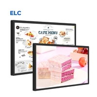 Pantalla Digital de Señalización para Montaje en Pared para Restaurantes, Publicidad, 27, 32, 43, 55 Pulgadas, Tablet PC Android 10, Menú Comercial
