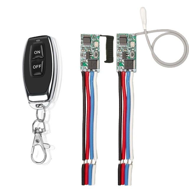 433Mhz DC 12V 24V Universal Wireless Remote Control Switch Mini Size RF Relay Receiver 433.92 Mhz DIY Kit for LED Light