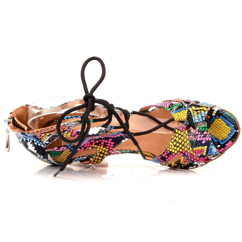 Women Dance Shoes Salsa Tango High Heel Adjustable Latin Shoes For Girls Ladies