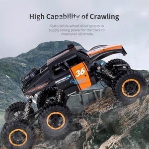 Voiture télécommandée SJY-Q101, jouet RC, échelle 1:12, 6x6, grande vitesse, roues larges, éclairage à commutation rapide, voiture tout-terrain RC, 6KM/H - Product Image 5