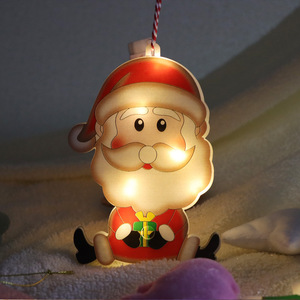 Décorations de Noël en plastique lumineuses : <span class=keywords><strong>Casse</strong></span>-<span class=keywords><strong>noisette</strong></span>, Bonhomme de neige, Gnome, Pendentifs LED à suspendre pour l'arbre - Product Image 4