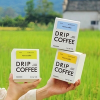 Boîte en carton rigide carrée recyclable avec fermeture magnétique, conception à déchirer, impression colorée, logo personnalisé pour le stockage des grains de café