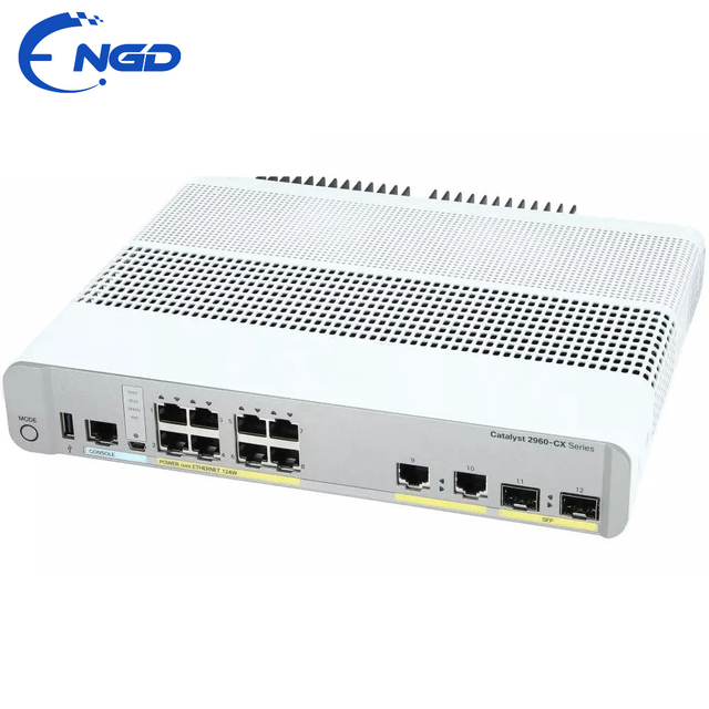 Compact Layer 2 Managed Switch8 GE PoE+ 2 X 1G SFP Uplinks and 2 X 1G Copper LAN Base Fanless Desktop WS-C2960CX-8PC-L