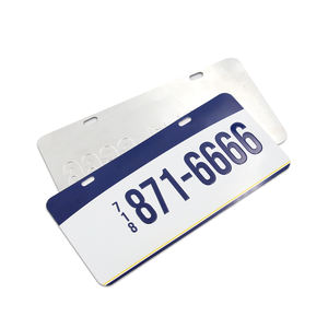 <span class=keywords><strong>Precio</strong></span> de fábrica de alta calidad, motocicleta reflectante, vehículo personalizado, placas de matrícula de número de coche en relieve - Product Image 2