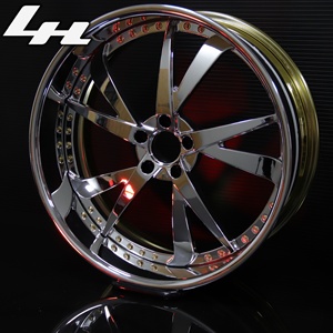 Juego de 2/3 Rines Forjados de Perfil Bajo, Cromados y Pulidos, Nueva Garantía de 5 Años para Chevy Camaro y Challenger Vintage - Product Image 3