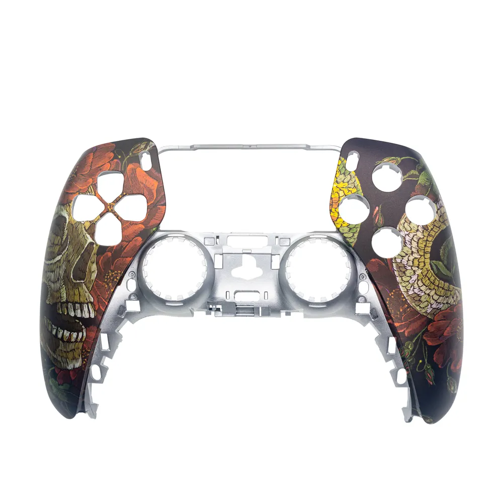 Customized Controller Faceplate Pattern Custom Touchpad Design Gamepad Button DIY Replacement Case for PS5