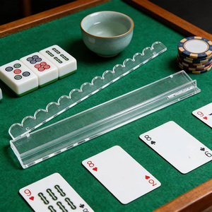 Supports à mahjong en bois de 20 pouces avec poussoirs, supports à mahjong en bois - Product Image 5