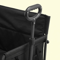 Chariot de camping pliable et portable à double usage, avec roues pour monter les escaliers et capacité de charge lourde