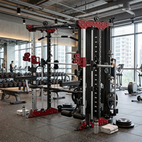 Máquina Smith Combinada de Acero Inoxidable de Alta Resistencia LC JR-1001B, Equipo de Gimnasio Comercial Profesional para Fuerza y Musculación de Brazos