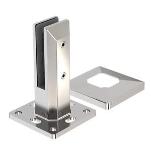 Test con passaggio moderno di qualità eccellente in magazzino in acciaio inossidabile 316 2205 quadratina di vetro senza cornice balaustra di vetro - Product Image 5