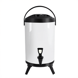 Db 12L Insulated Stainless Steel <b>Drink</b> <b>Dispenser</b> For Hot And Cold Beverages Commercial Grade Round Freestanding - Product Image 1