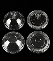 Gobelets en plastique à paroi simple personnalisables avec logo, transparents en PET, 280, 380, 480 ml, pour boissons, café glacé, milkshake, granita, avec couvercles et pailles