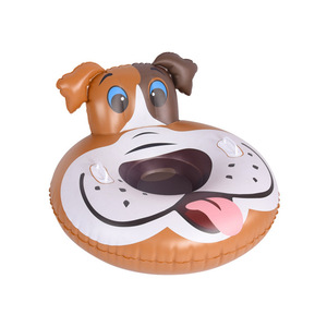 Inflatable Dog Shape <b>Snow</b> <b>Tube</b> For Children Outdoor PVC Sled Equipment - Product Image 1