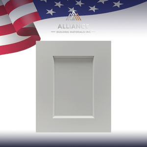 Porte d'échantillon Shaker grise 13 po L x 16 po H x 3/4 po P, style porte Shaker, pour armoire de cuisine américaine, en stock, porte en bois peinte gris, échantillon - Product Image 1