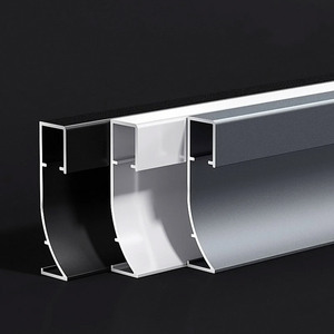 Comovy Top Lighting 50/80mm métal aluminium LED <span class=keywords><strong>plinthe</strong></span> de sol moulure de <span class=keywords><strong>plinthe</strong></span> - Product Image 3